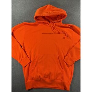 Phenomenal x Live Tinted Orange Phenomenally Brown Embroidered Hoodie 935